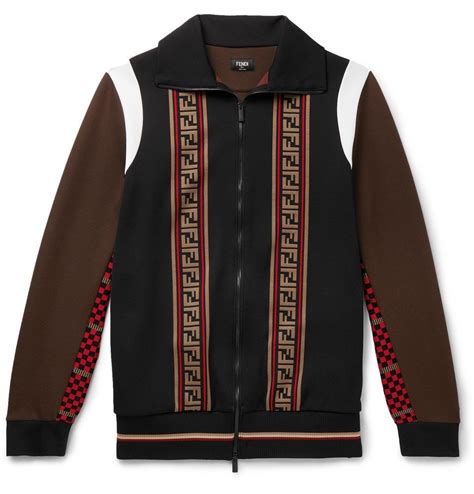 fendi track logo jacket|fendi clothing australia.